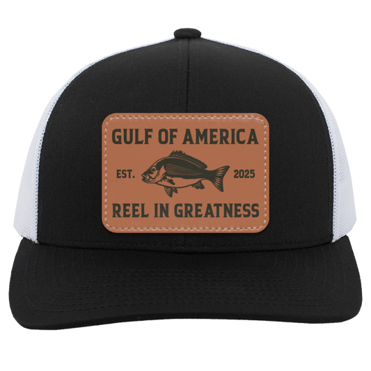 Gulf Of America Reel In Greatness Black Trucker Hat